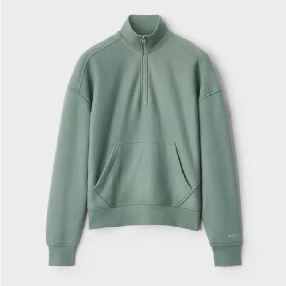 Rag & Bone City Half Zip Terry Pullover